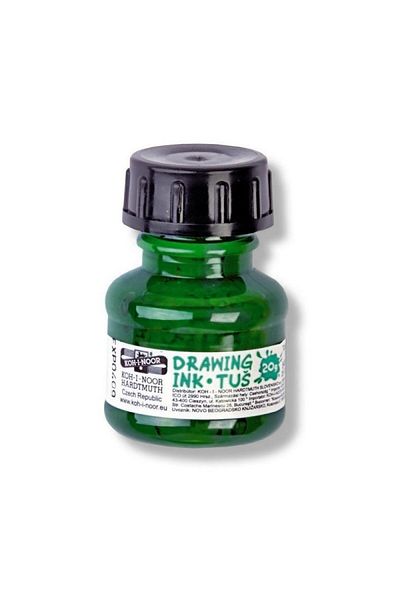 OEM Koh I Noor, Drawing Ink Green 20 g, Lightfast Pigment, For Technical Pen and Brush