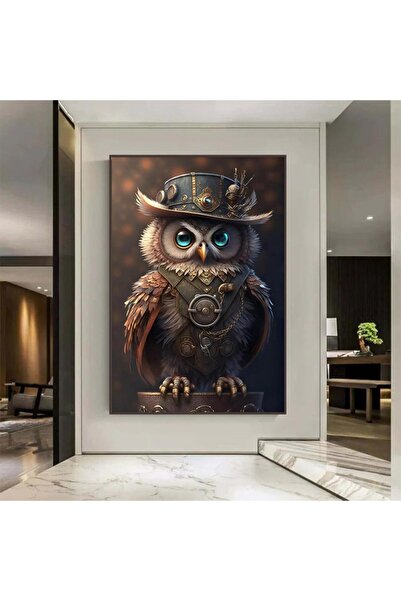 SND لوحة قماشية بتصميم حيوان مع برواز شامبين مجوف