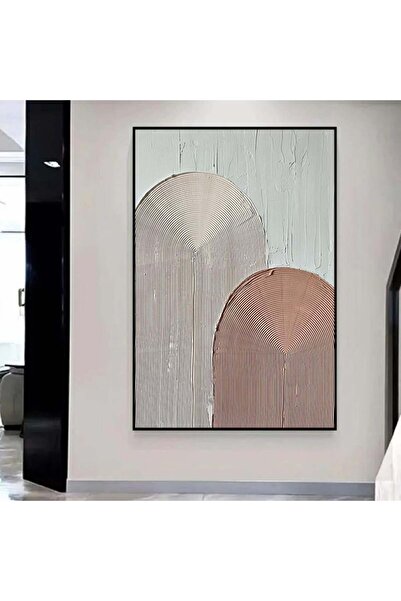 4gdran لوحة قماشية بتصميم الفن البوهيمي مع برواز أسود مجوف