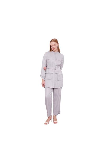 Levidor Judge Collar Pocket Detailed Double Suit