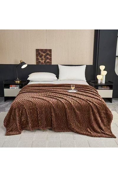 FIONNA.RO Patura Cocolino Uni Waffle Model - Brown