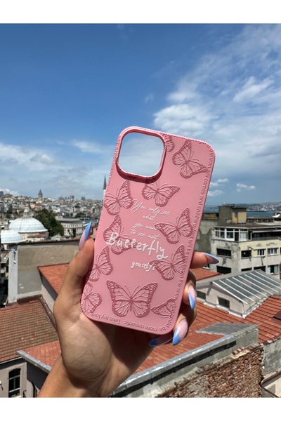 Mobildizayn Huawei P40 Lite Uyumlu Desenli Pembe Renkli Telefon Kılıfı K181