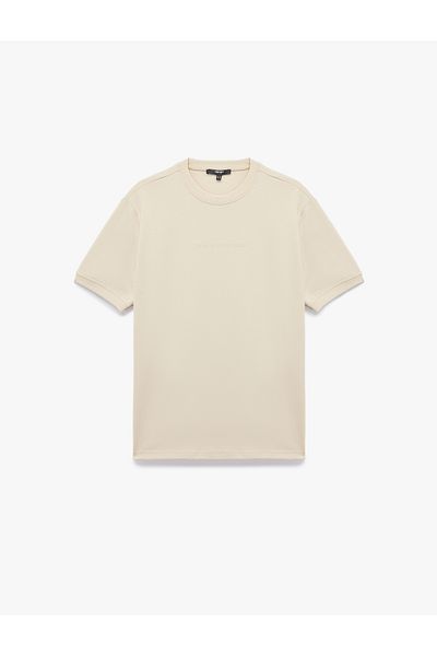 Koton Regular Fit Short Sleeve Crew Neck Cotton Printed T-Shirt