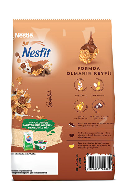Nesfit NESFIT Çikolatalı Tam Tahıl Pirinç Gevreği 400g & Bitter Çikolatalı Tam Tahıllı Bar 16x23,5g