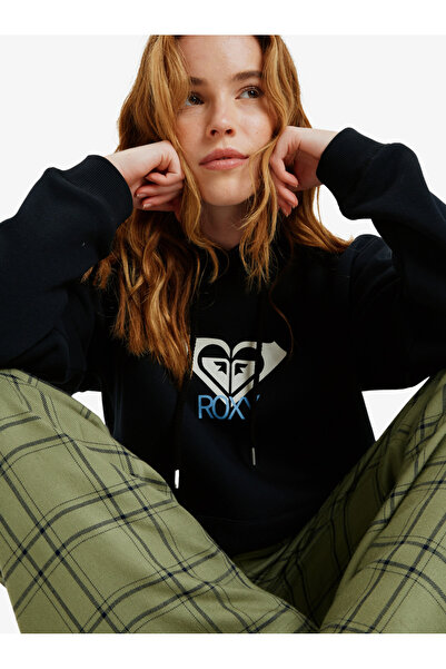 Roxy Mikina s kapucí pro ženy s motivem surfování – broušený umělecký design