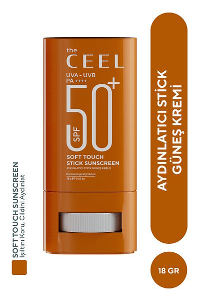 The Ceel Brightening Effective High Protection Stick Sunscreen Spf 50+ Shea & Caffeine Extract 18 Gr