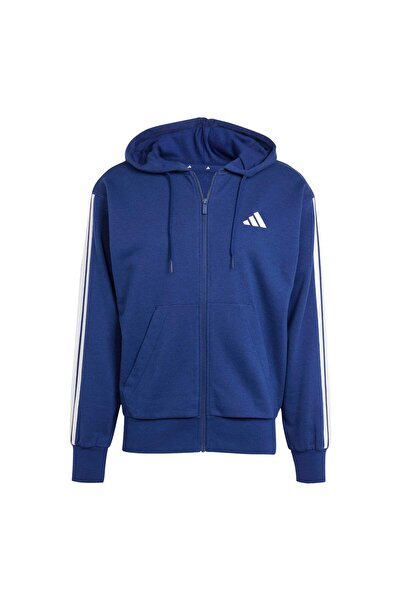 adidas Essentials 3-Stripes French Terry Full-Zip Hoodie