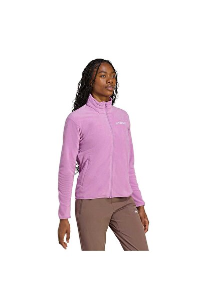 adidas Top cu fermoar din fleece cu fermoar complet Multi Essentials