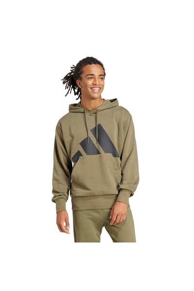 adidas Суичър с качулка Essentials Big Logo French Terry