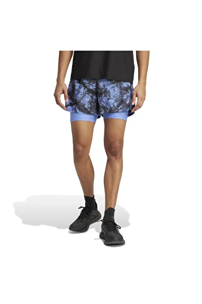 adidas Own the Run Spray Dye 2-in-1 Shorts