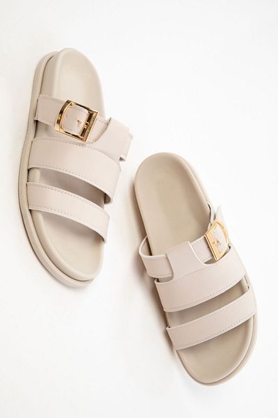 SOHO Beige Women's Slippers 20752