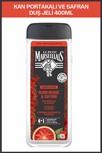 Le Petit Marseillais Lpm Men Kan Portakalı Ve Safran Duş Jeli Ve Şampuan 400ml