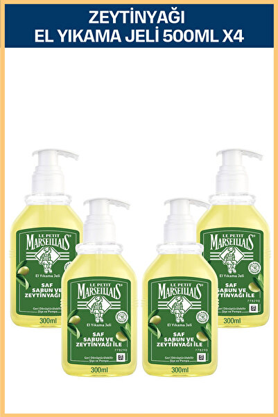 Le Petit Marseillais Zeytinyağı Saf Sıvı Sabun 300 ml X4 Ekonomik Paket