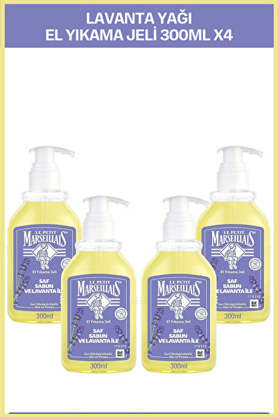 Le Petit Marseillais Saf Sıvı Sabun Lavanta Yağı 300 ml x4 Ekonomik Paket