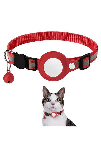 FloriaShopping Cat Collar with Airtag Compatible Holder