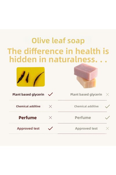 dionesse Olive Leaf Soap 120 Gr - Handmade, Natural Cleansing Solid Soap for Sensitive Skin