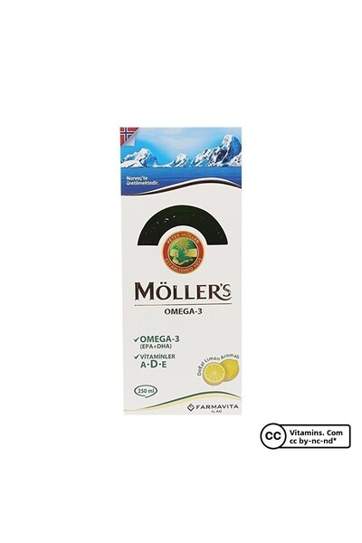 Möller's Möller's Omega 3 Fish Oil Syrop with Lemon 250 ml
