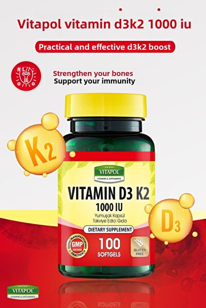 Vitapol D3 K2 100 Soft Capsules
