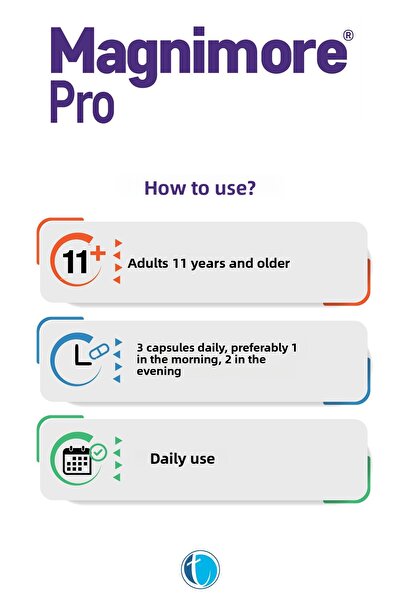 Magnimore Pro Magnesium 60 Herbal Capsules N-Acetyl Taurinate L-Treonate