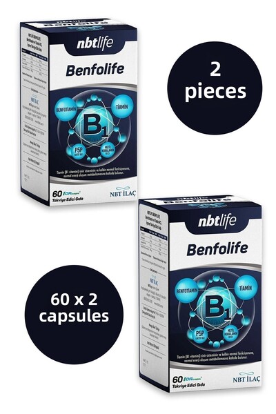 Nbt İlaç Benfolife Nbt Life - 60 Capsules X 2 PCS