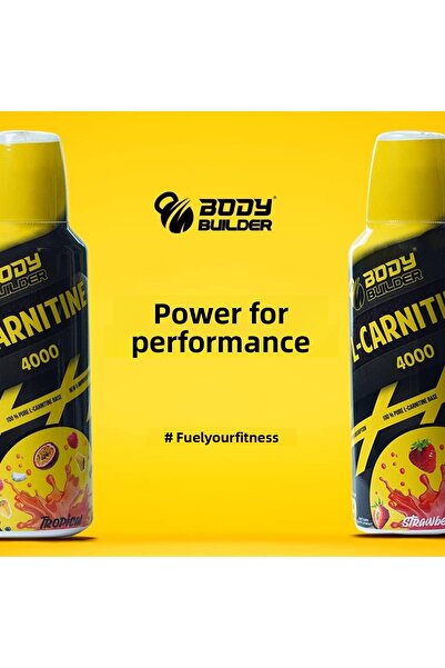 Body Builder L Carnitine, 4000 Mg, (500 ML, TROPICAL) Provides Energy, Improve Blood Circulation