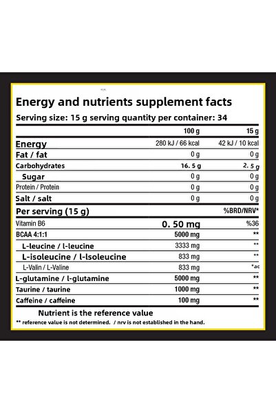 Xtreme Nutrition 510 g Watermelon Flavored Bcaa Glutamine and 34 Servings of Amino Acid