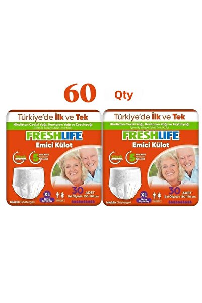 Freshlife Netkal Freshlife Panties X Large Patient Diapers 2 Pack (60 Pieces)