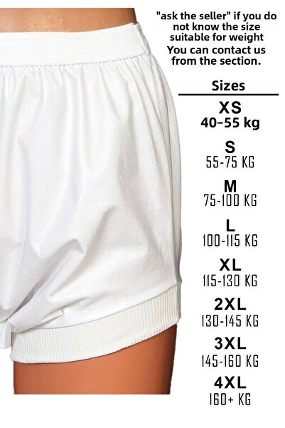 colmed 4xl - 100% Cotton New Generation Slip Washable Liquid Proof Ribbed Short Patient Absorbent Bladder Panties