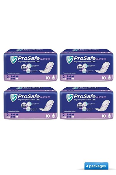 PROSAFE وسادة الأمومة والثدي المتعددة العادية 10 قطع × 4 قطع
