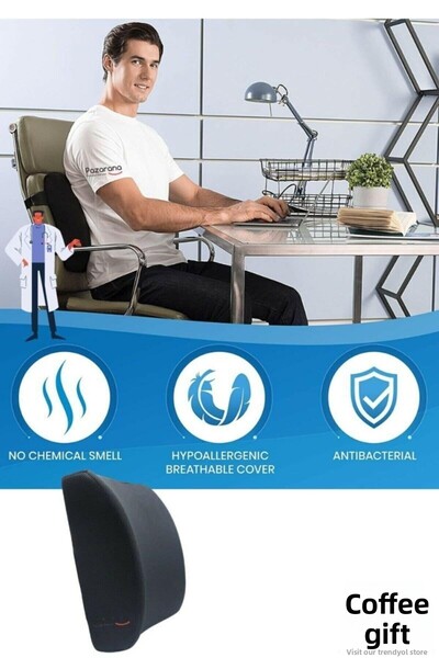 Ankaflex كرسي فيسكو لتقويم العظام، مقعد مكتب السيارة، وسادة دعم قطني للسيارة،...