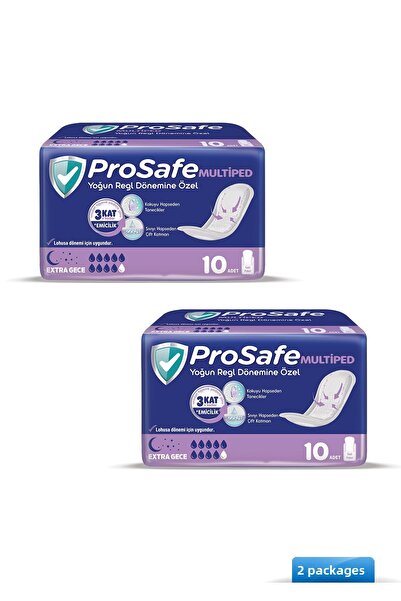 PROSAFE Multiped Maternity & Bladder Pad Intense Large Size 10 x 2 Pieces