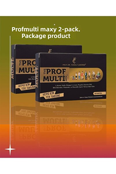 THEPROFMULTİ Profmulti Maxy Expert - فيتامين 2 × 60 قرصًا تم تركيبه بواسطة ال...