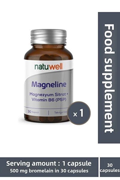 Fit1001 Magneline Magnesium Citrate P5p 30 كبسولة - توازن بالكهرباء