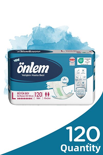 ÖNLEM حفاضات للمرضى البالغين مقاس L 30 قطعة 4 قطع