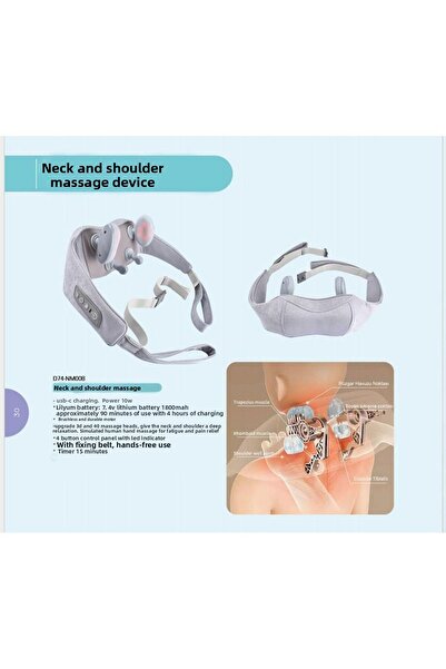 Defne Star Massager Neck Back Waist Shoulder Rub Heated Whole Body Massager C37-Mp081