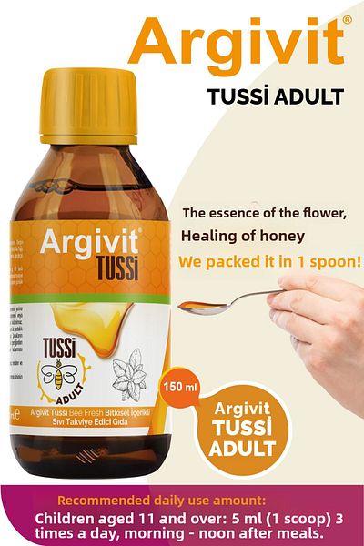 Argivit Tussi Adult 3 Pack - Vitamin C and Cinnamon Syrup 150 ml
