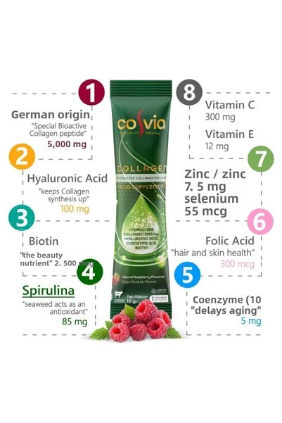 COSVIA Collagen Hydrolyzed Peptide 1 Pk. 30 Sachets (1 Month's Supply)