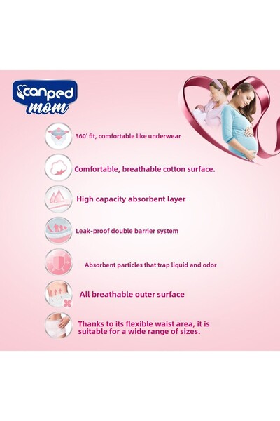 Canped Mom Maternity Panties L/Xl 10 X 2 Pieces