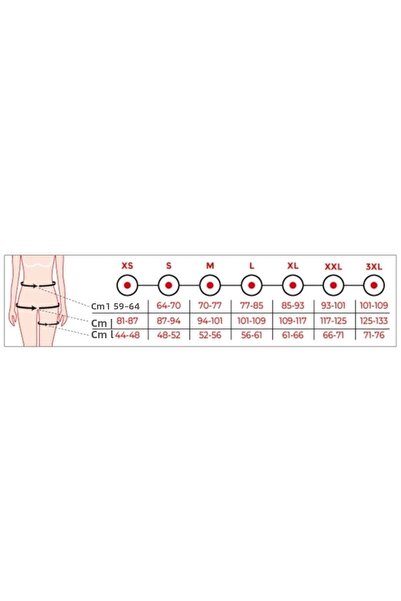 Variteks 127 Butt Lifter Liposuction Corset with Clips Skin S