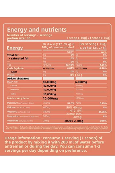 Nutriking Bcaa Pro Summer Edition 300 Gr Peach Ice Tea