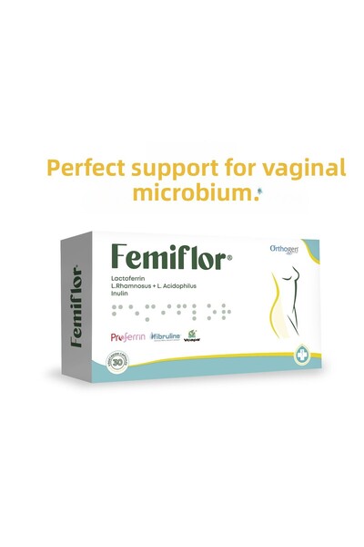 Orthogen Femiflor Vaginal Flora Microbioma Supplement 30 Capsules