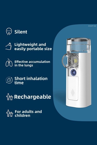 Omron جهاز استنشاق الهواء الصغير 360+ شبكي