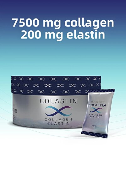 Colastin 7500 Mg Collagen 200 Mg Elastin 14 Powder Sachets |   Easy and Soft Drinking