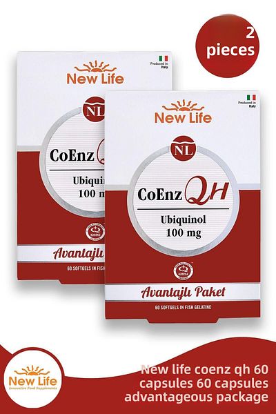 New Life Coenzqh 60 Softgels 2 Pieces