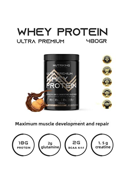 Nutriking 450Gr Whey Protein Biscuits - Flavored, 18 Servings