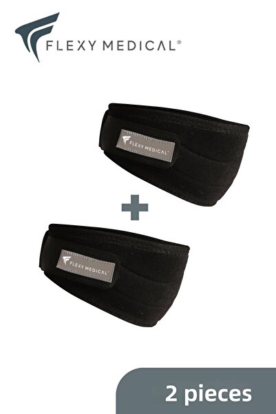 Flexy Medical ضمادة وتر الرضفة المصنوعة من السيليكون - قطعتان من وسادة اللياق...