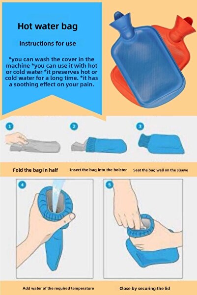 Öyküm Vichy Polar Warm Water Bag 2 Lt Mixed Color Water