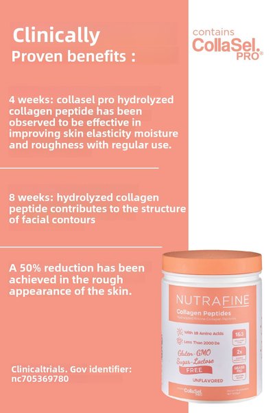 Nutrafine Advantageous Set of 2, Bovine and Marine Collagen Natural Tasteless and Odorless 100% Double Hydrolyzed Collagen