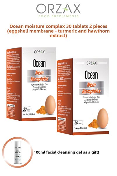 Ocean Nem Complex 30 Tablets Eggshell Membrane (Akgünluk-Turmeric Extract) 2 Pcs + 100ml Gel Gift