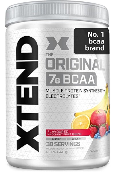 xtend BCAA الأصلي، Knockout Fruit Punch، 30، 7 جرام BCAAs
